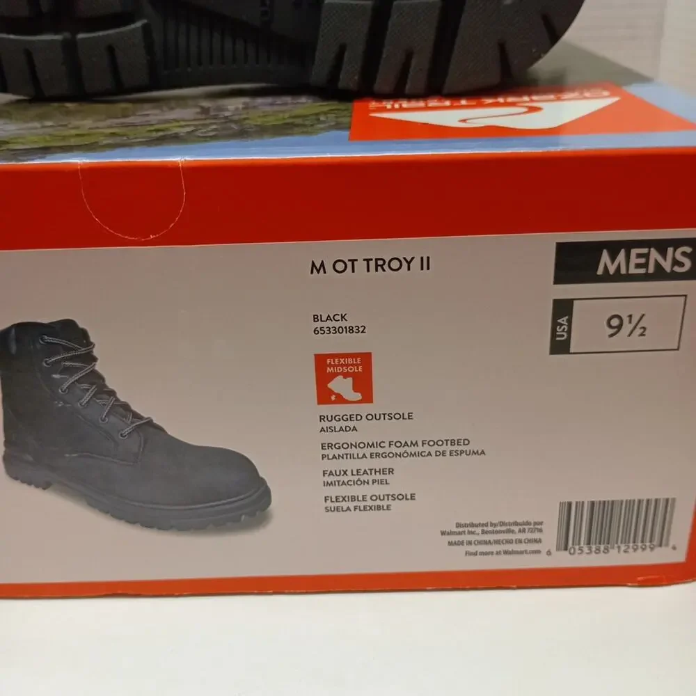Ozark Trail New Size US 9.5 Men's Boot Troy II Black Hunting Hiking Outdoor - Picture 8 of 8